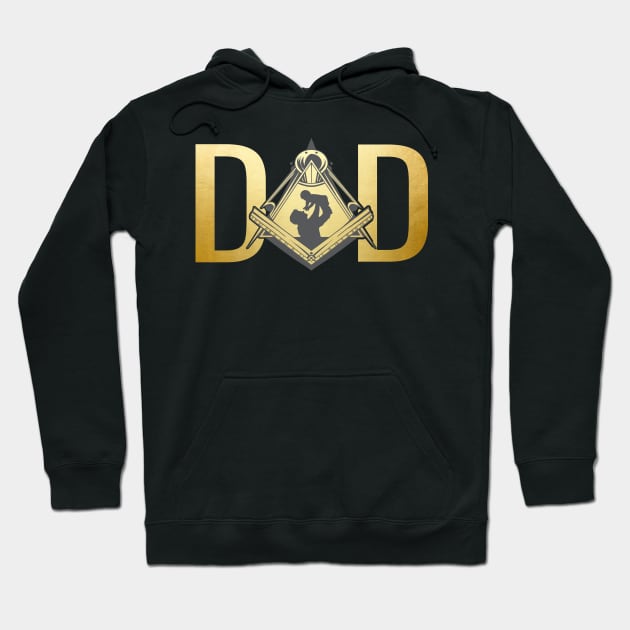 Masonic Dad Freemasonry Fathers Day Freemason Hoodie by JayD World